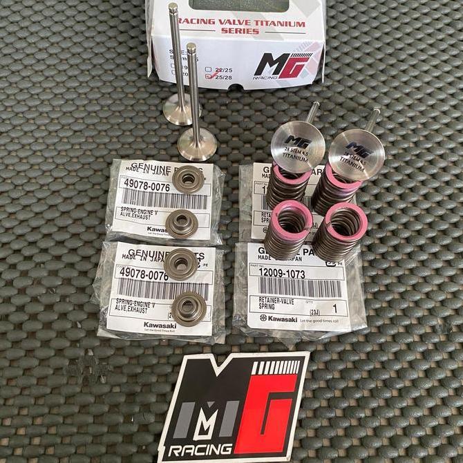 paket klep titanium per klep zx retainer edge ori