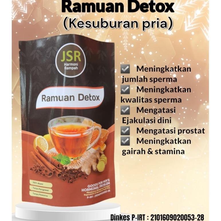 (Terbaru) JSR detox ramuan cinta paket 10 pcs Detox PRIA kesuburan /JSR pria (Terlaris)