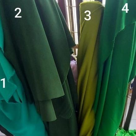 Unik 50Cm Kain Polos Meteran Jordan 6 Warna Hijau Tosca Hijau Daun Hijau Army Hijau Botol Hijau Muda