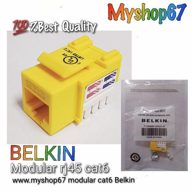 YOTUDO BELKIN Modular Rj45 Cat6/Modular Cat6 Merk BELKIN Kuning