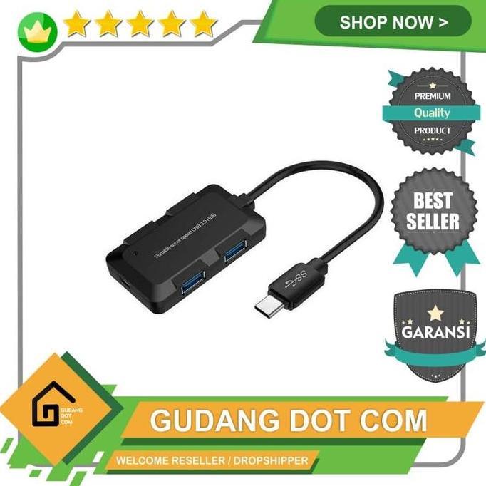 SEMBAREP USB Hub Type C 3.1 4 Port with USB Power Supply - U9102B