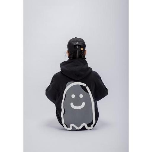 NEW FAITH FADE CHILDHOOD MEMORIES - SMILEY GHOSTEY SMALL HOODIE (BLACK) ORI