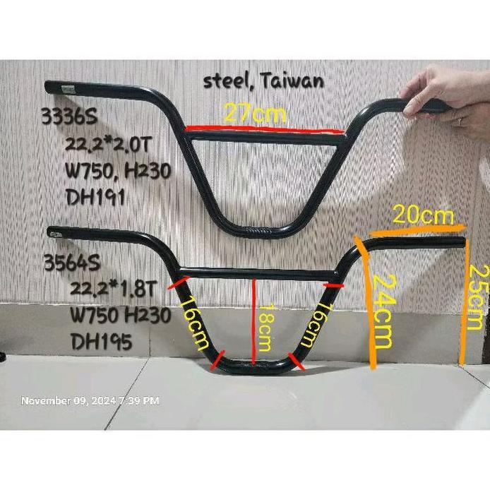 Ready Stang Handlebar BMX Taiwan 3336 dan 3564