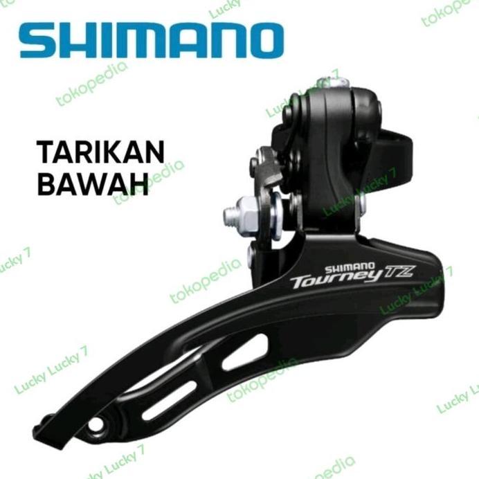Ready FD Sepeda Shimano TZ31 Tarikan Bawah Front Deraillure Shimano Tourney TZ510 FD Tarikan Bawah