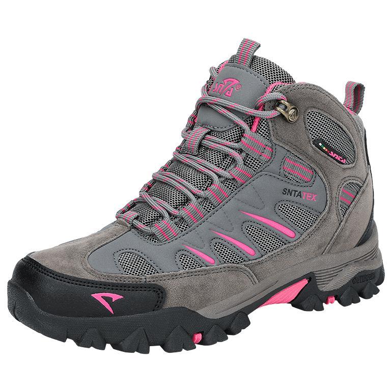 Official Sepatu Gunung Wanita Snta 611 / 613  Grey Fuschia  - Free Tali Cadangan 36 37 38 39 40 Keki