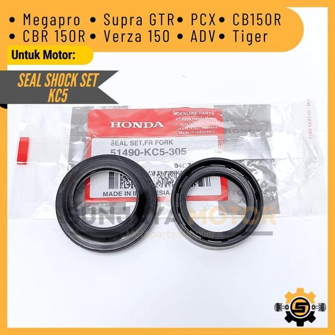 Seal Shock Depan KC5 Karet Sil Sok Original Honda New Megapro PCX CB150R Supra GTR ADV CBR 150R Verz