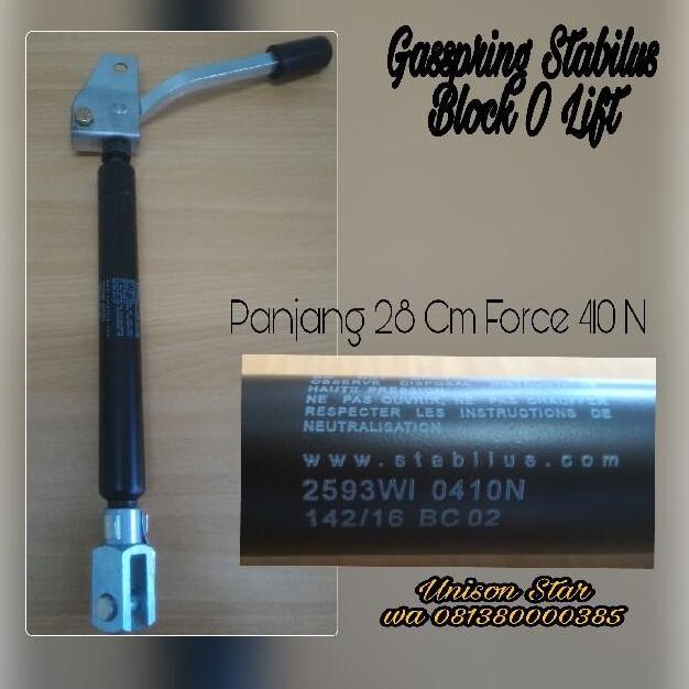 Stabilus Gas Spring 2593 Wi - 410 Newton Murah