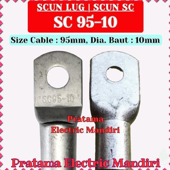TERLARIS [ECER=PCS] SCUN CABLE LUG SKUN KABEL SC SC95 SC-95-10 SC95-10 SC 95-10 SC95 10 SC9510