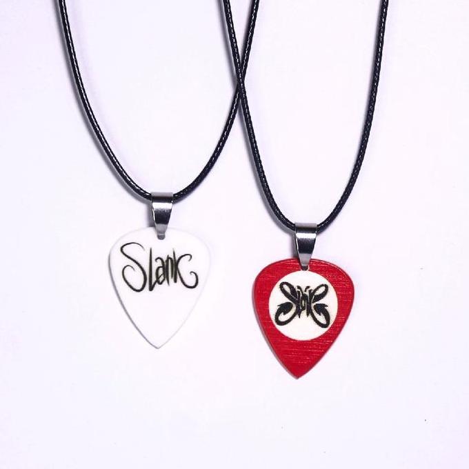 Youboy- Kalung Pick Gitar/Guitar Pick Necklace Aksesoris Kalung (Slank) Fan Made Product