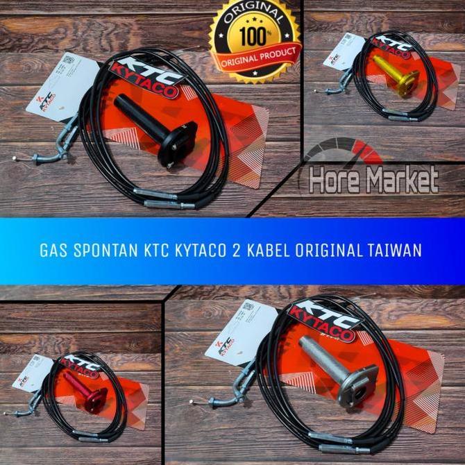 GAS SPONTAN KTC KYTACO 2 KABEL ACTIVE AEROX NMAX PCX VARIO BEAT SATRIA SONIC CBR 150 R NINJA MIO SCO