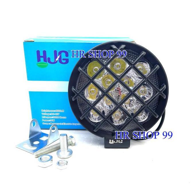 Lampu Tembak Sorot Led Cree Bulat Jaring 12 Mata 2 Mode HJG