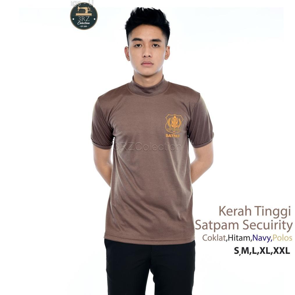 Bagus Satpam Security Kaos Satpam Leher Tinggi Kaos Satpam Terbaru Kaos Security Kerah Panjang Terba