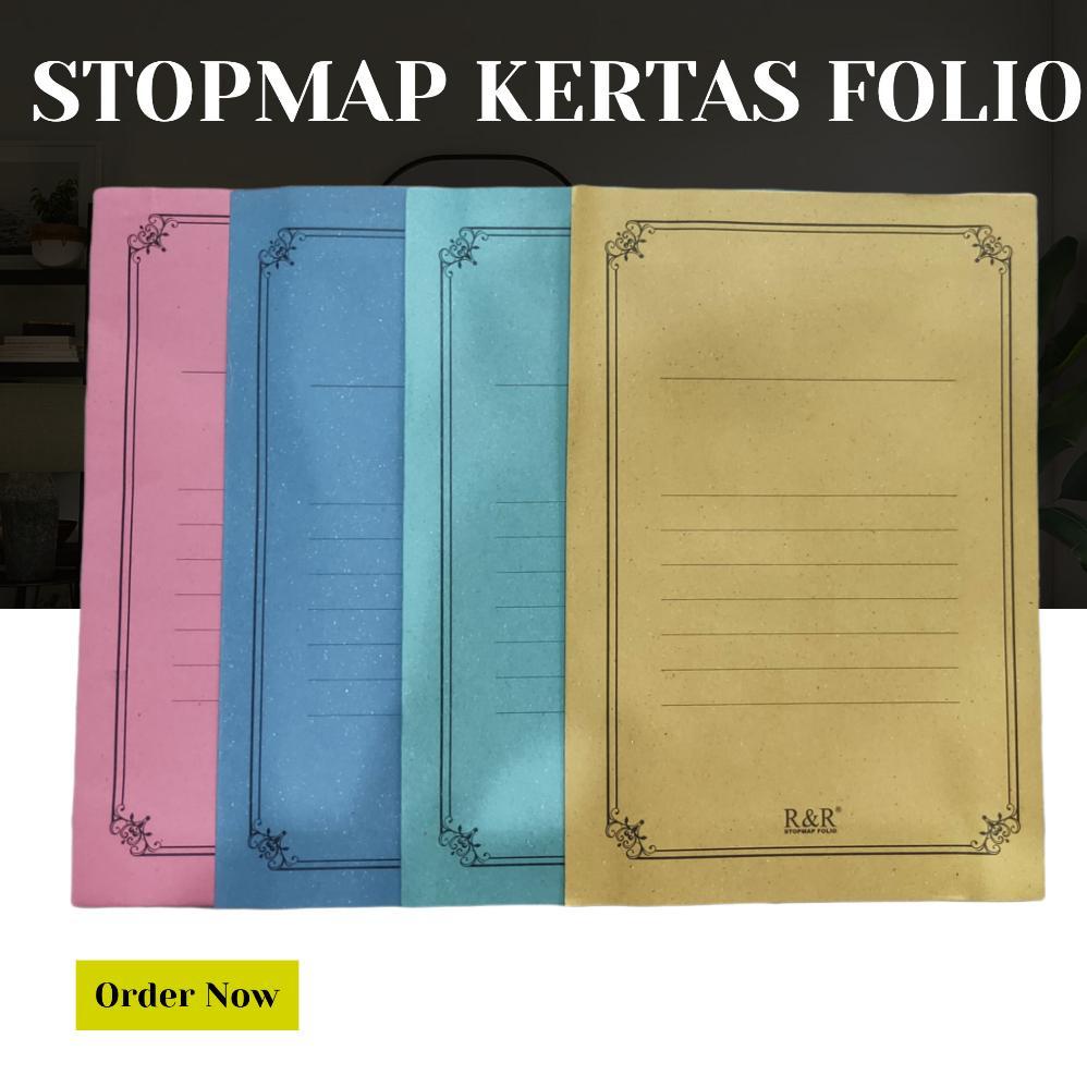 STOPMAP KERTAS FOLIO 1 PACK ISI 50 PCS/ MAP KERTAS Termurah