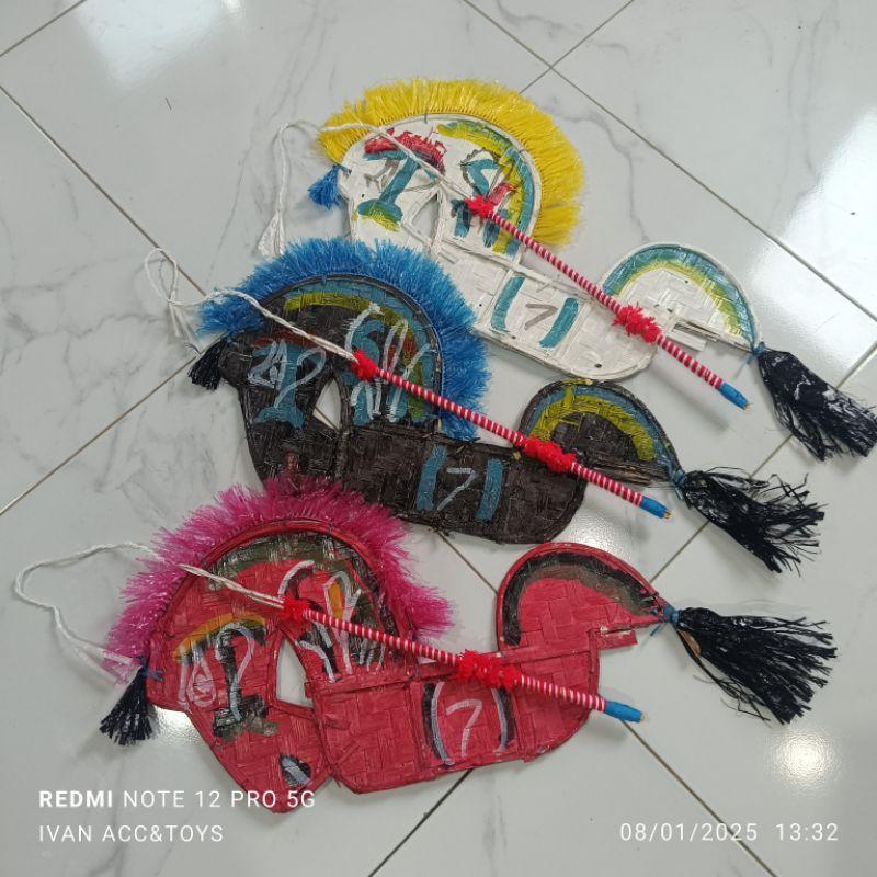 Mainan Tradisional Kuda Lumping Bonus Pecut / Kuda Lumping + Cambuk / Pecut