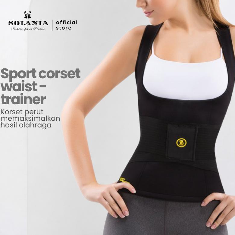 Korset Pelangsing Pengecil Perut Buncit Cami Waist Trainer Pembakar Lemak Korset Olahraga Pelangsing