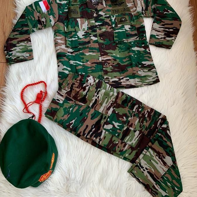 BAJU LORENG TNI AD ANAK MOTIF TERBARU/BAJU LORENG ANAK