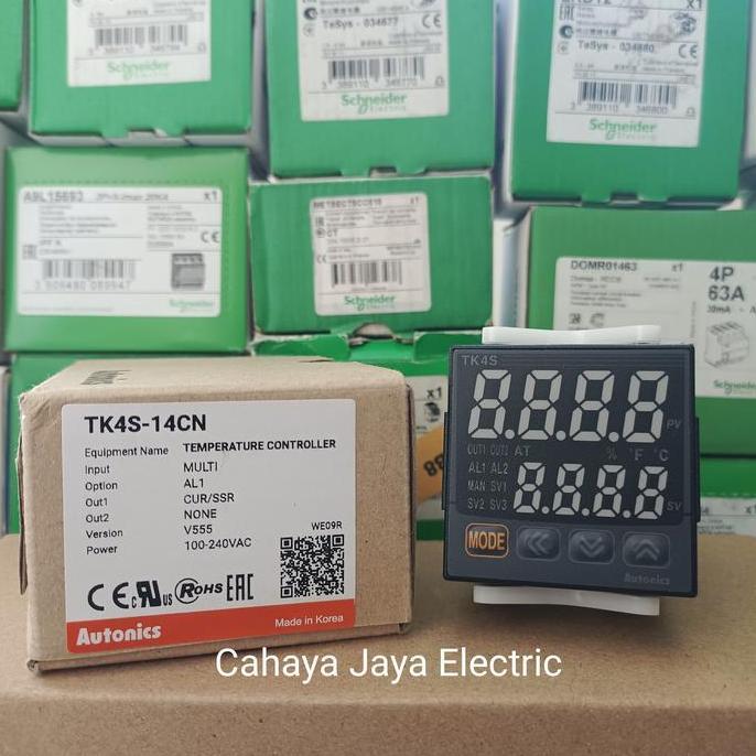 TERLARIS TEMPERATURE CONTROLLER AUTONICS TK4S-14CN 100-240VAC ORI MADE IN KOREA