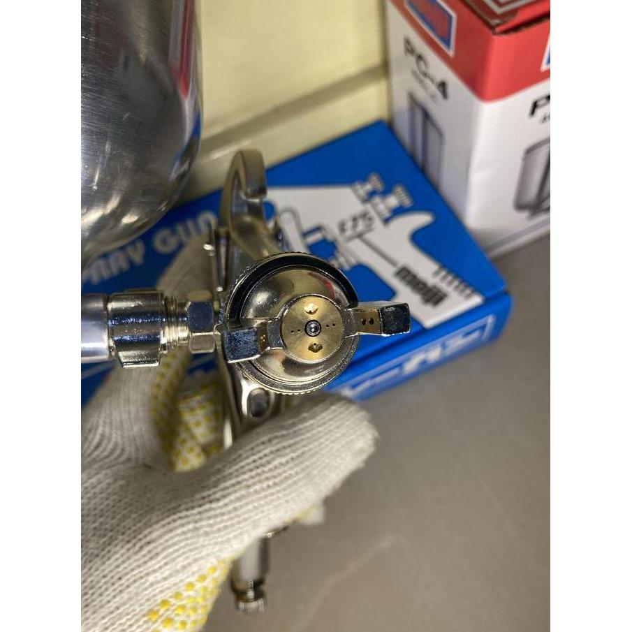 Meiji Japan Spray Gun F75 Tabung Atas Spet Semprotan Cat Kompresor Ori