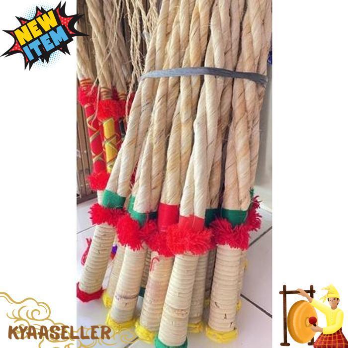 (Bisa Cod) Cambuk Pecut Rami Kuda Lumping Cambuk Rami Panjang -+ 200Cm Besar Jumbo Foto Asli