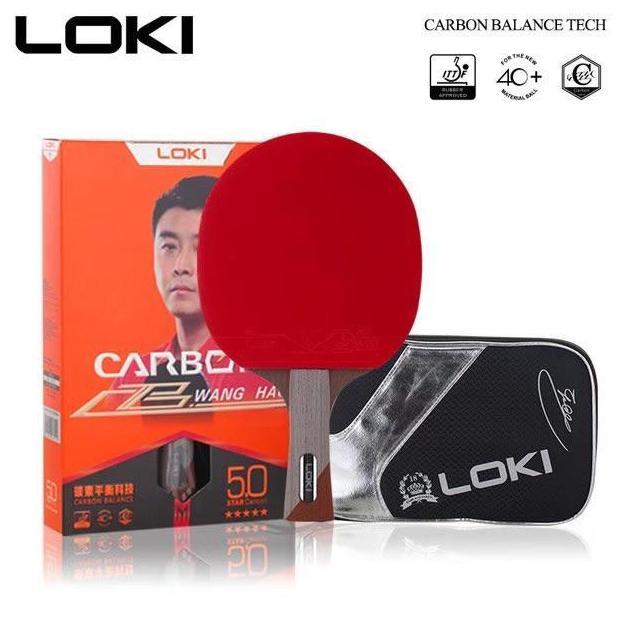 Bet Pingpong Bat Tenis Meja Bat Pingpong LOKI 5star Carbon ORIGINAL