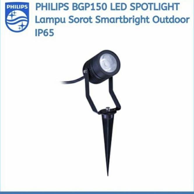 Lampu sorot taman Philips 8w 8 watt BGP150 lampu sorot taman tancap 8w