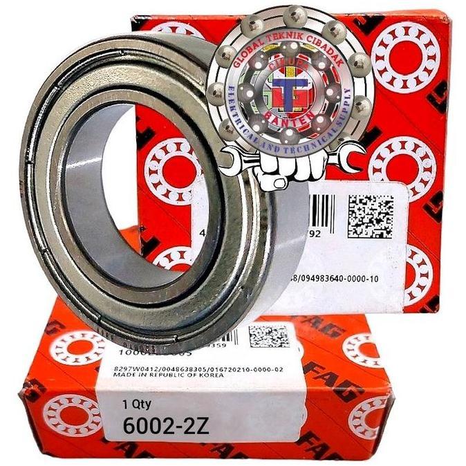 TERLARIS BALL BEARING 6002 2Z FAG ORINAL TUTUP BESI - BEARING FAG 6002 2Z