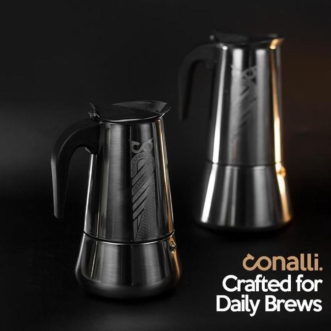 TERMURAH - Mokapot Kompor Induksi Stainless Steel 9 Cup 450ml Moka Pot 12 Cup 600ml Espresso Coffee 