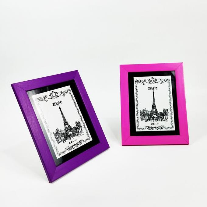 Topla Frame Foto Motif Kayu 6R Frame Foto Bingkai Foto bingkai  profil