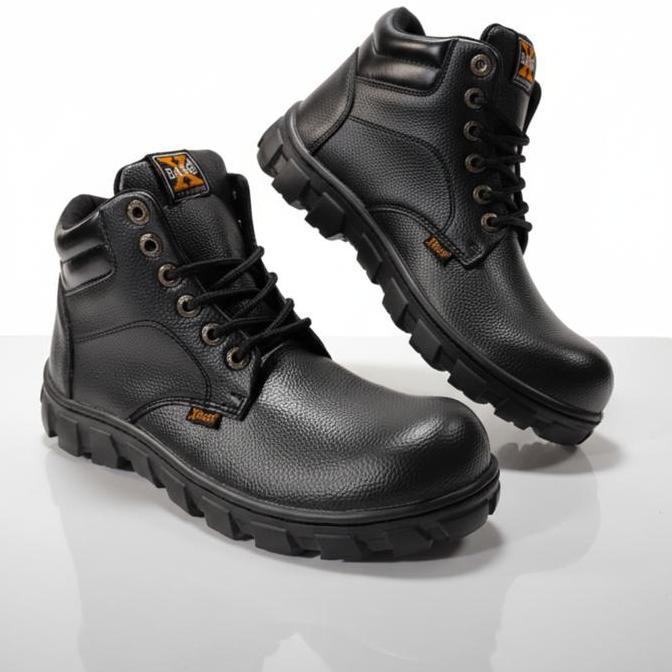 sepatu safety boots xbas@  sepatu spbu safety kitchen Besi High Kerja Shoes