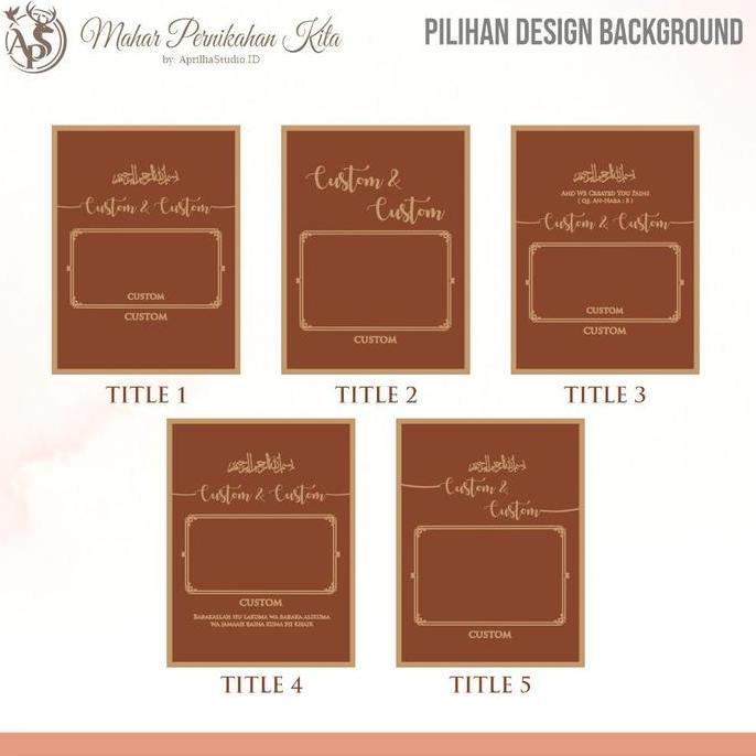 MAHAR PERNIKAHAN MURAH | FRAME MAHAR CUTTING | SULTAN SERIES 25X30