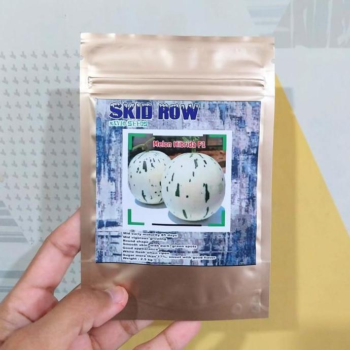 RAJA INDO ORI BENIH F1 Melon SKID ROW 10 GRAM Biji Melon Ekslusif Bibit Melon Premium Renyah Bulat L