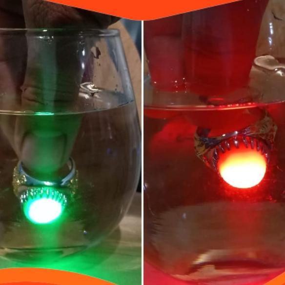 [Trends] Cincin Batu Akik Merah Delima, Hijau Jambrud, Blue Safir. Bisa Nyala Menyala Didalam Air, A