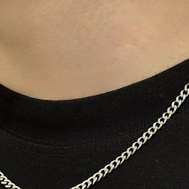 Kalung Rantai Anti Karat & Anti Pudar / Kalung Pria Simpel / Aksesoris Pria