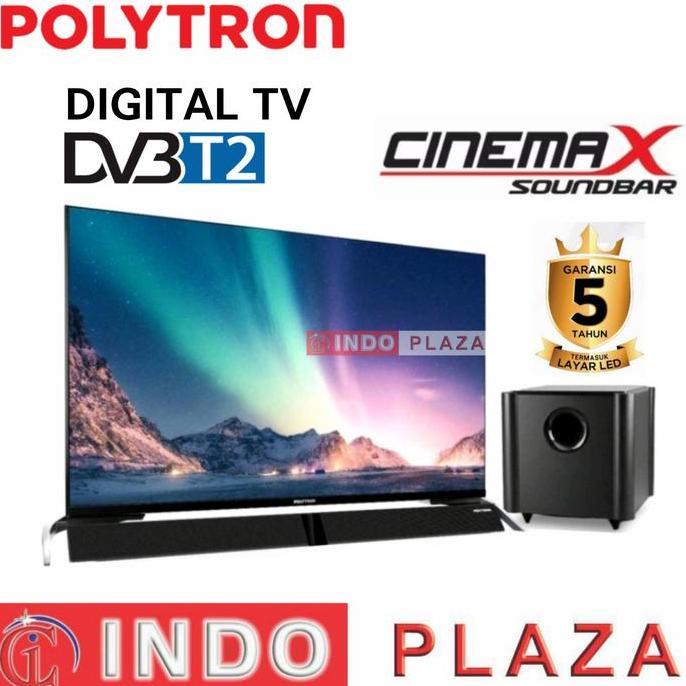 Terlaris Tv Polytron 39 / 40 Inch Pld-40Bs8953 / Bv8958 Digital Cinemax Soundbar