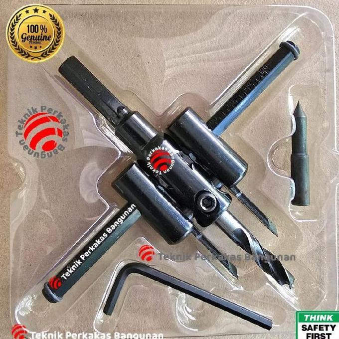 TERLARIS MATA BOR JANGKA LOBANG PAPAN KAYU TRIPLEK GRC GIPSUM GYPSUM PLASTIK PVC JANGKA /ADJUSTABLE 