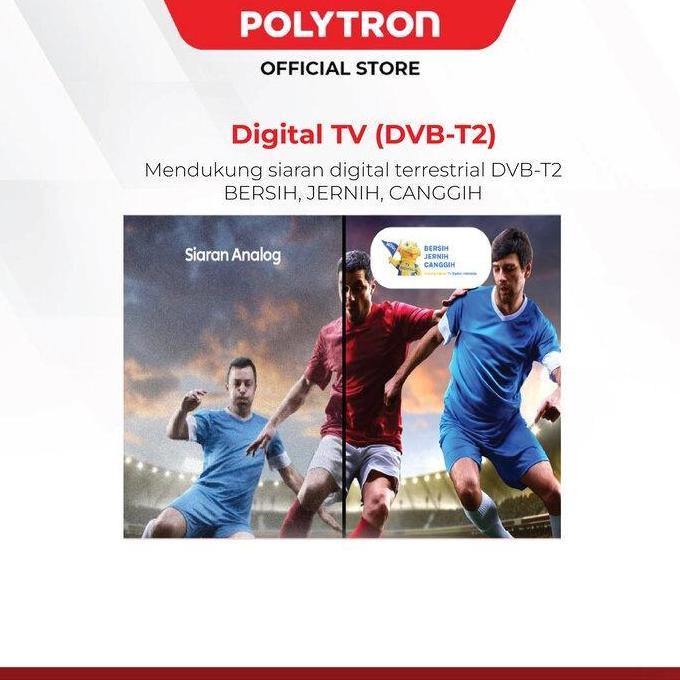 Terlaris Led Polytron Smart Android Tv 32 Inch Pld 32Bag9953 Soundbar Mola Tv