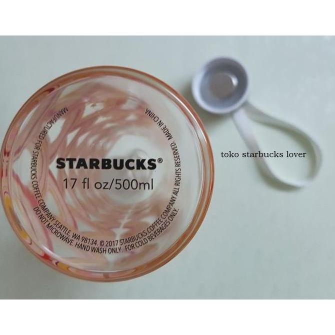 Starbucks Tumbler Bottle Kaca Beling Rainbow