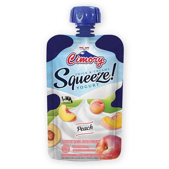 CIMORY YOGURT SQUEEZE PEACH 120 ML