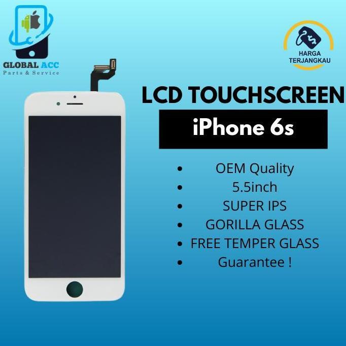 LCD + Touchscreen iPhone 6s Original 100% Bergaransi 