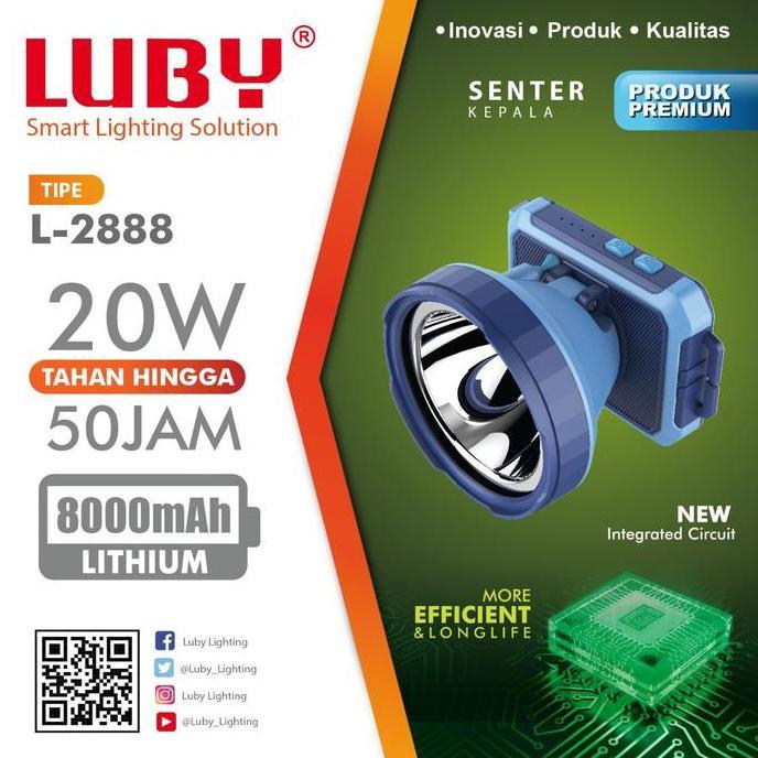 Senter Kepala Luby 2888 20Watt & 2888 40Watt