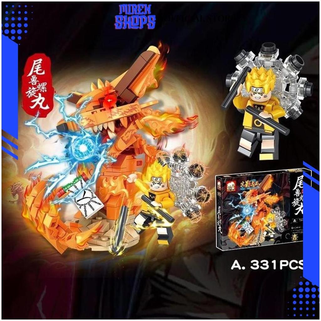 Mainan Anak Brick Figure Naruto Kyubi Kurama Besar Bricks Naruto Shippuden Akatsuki Sasuke Kakashi I