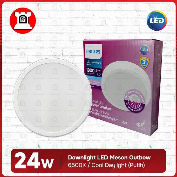 Lampu Philips Meson Downlight Plafon Led 59474 200 24W Outbow Bulat
