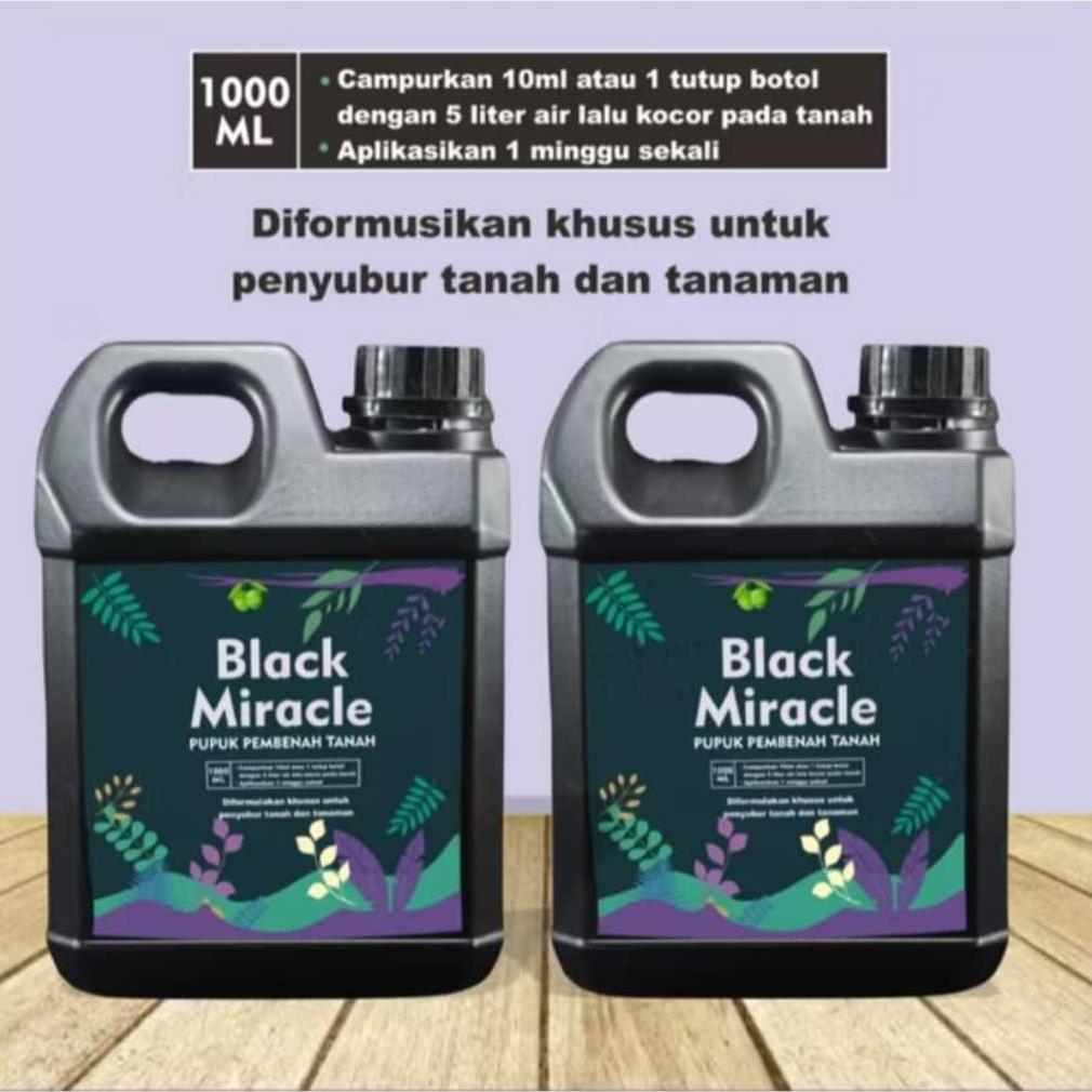 SELVARA PROMO VARIASI PUPUK PENGGEMBUR TANAH BLACK MIRACLE DAN MAGIC ELIXER 1 LITER MUDAH DIGUNAKAN 