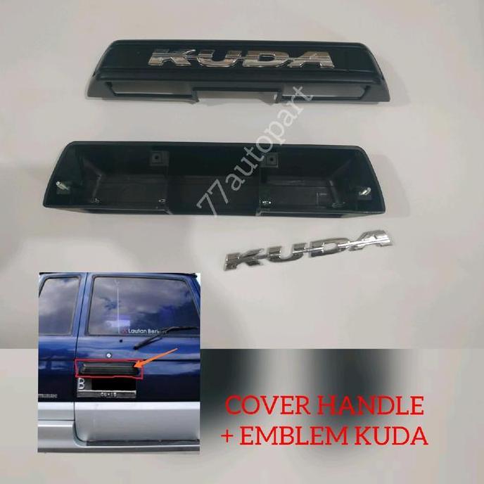 Cover Bagasi Atas Plat Nomor Mobil Mitsubishi Kuda Plus Emblem