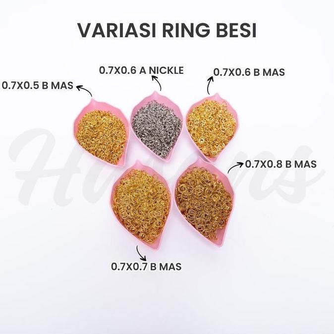 Ring O / Ring Besi Bulat / Ring Bulat Kecil / Ring Kecil Aksesoris / Variasi Ring