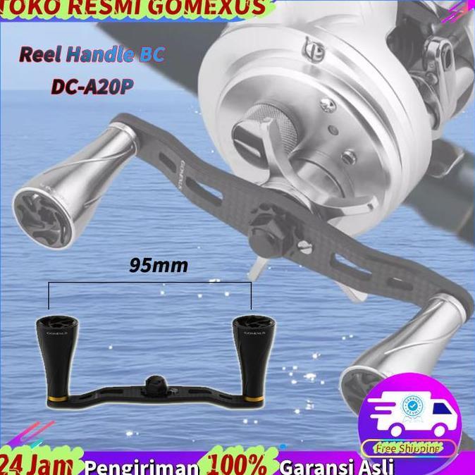 Gomexus DC-A20P Twin Handle Reel BC 95mm Anti Selip & Korosi untuk Ikan Gabus Toman & Ikan Besar Ser