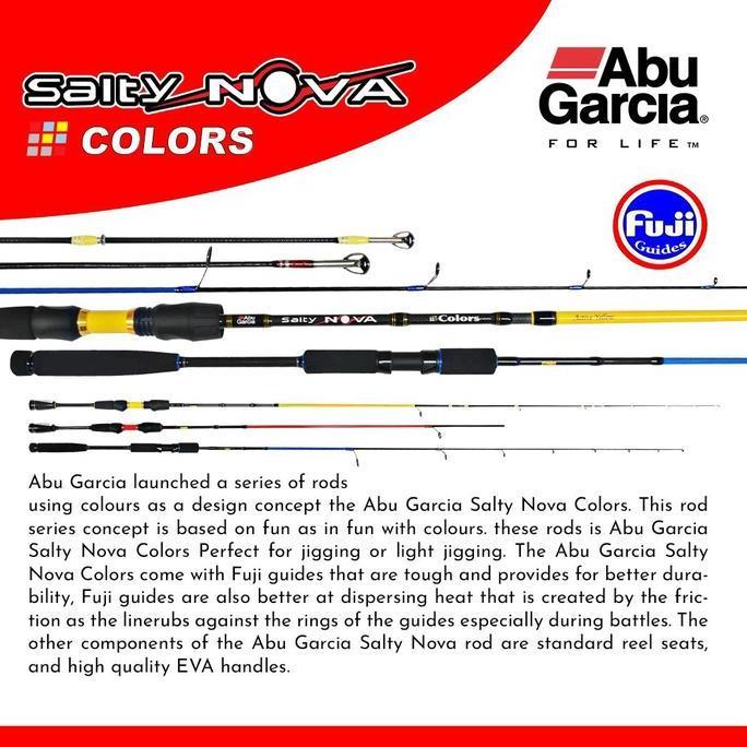 ABU GARCIA SALTY NOVA SNS SPINNING & Baitcasting ROD