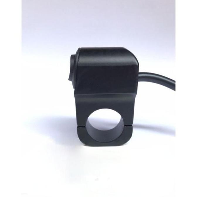 SAKLAR TOMBOL LAMPU ON OFF JEPIT STANG FULL BESI ALUMINIUM ALLOY MOTOR UNIVERSAL RXK FINO