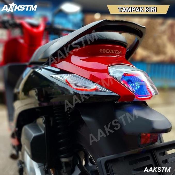 LAMPU DRL STOPLAMP GENIO 2022 2021 2020 2019 BONUS ALIS SEIN LAMPU REM BELAKANG AKSESORIS SEPEDA MOT