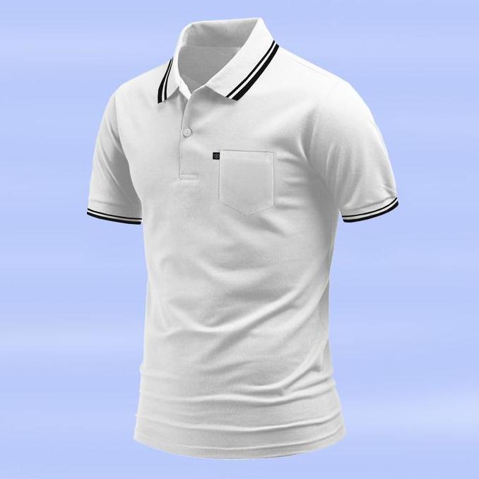 DS62 - BKT Kaos Polo Dewasa Kerah ada SAKU Lengan Pendek Baju Polo Shirt Atasan Pria Katun Distro Hi